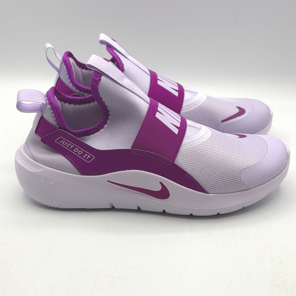Nike Flex Runner 4 GS Kids Size 7Y Violet Mist Vivid Purple Slip On IF2893-500